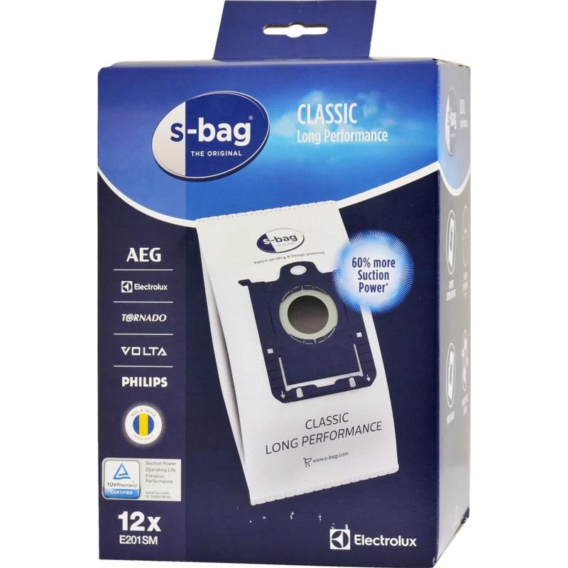 E201SM S-bag Classic Long Performance 12-pack av Electrolux.